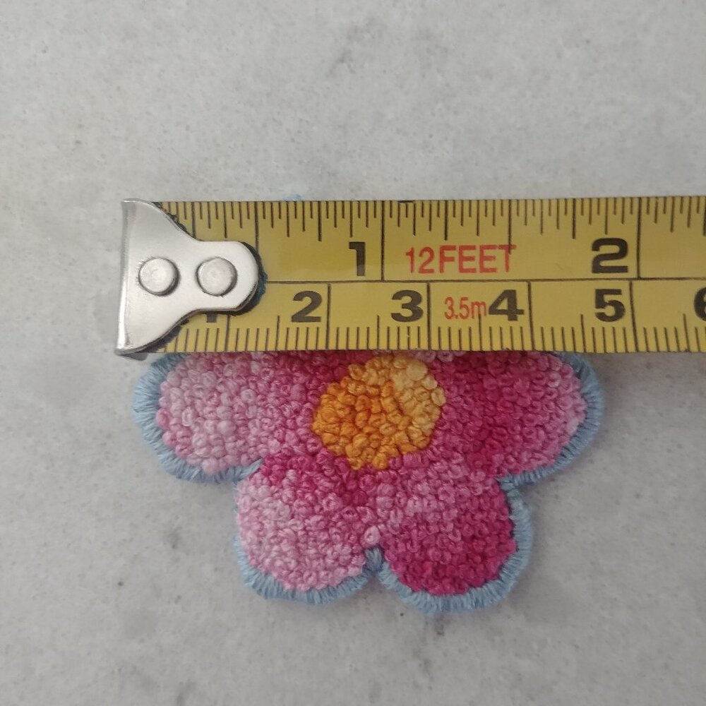 New never worn hair clip accessory 100% handmade by me pink flower - Picture 6 of 6